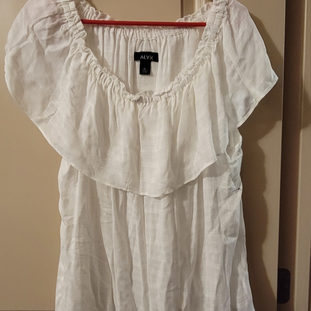 Alyx Frilled White Tee
